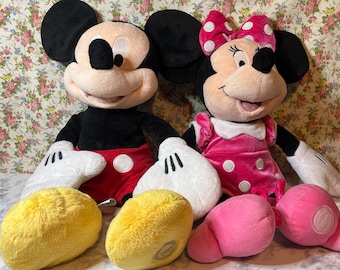 Disney Mickey Mouse and Minnie Mouse Set 18-20 inches Long