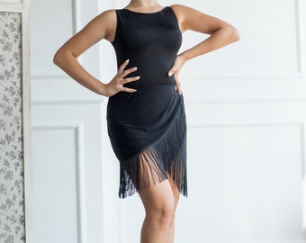 Fringe Latin dance skirt