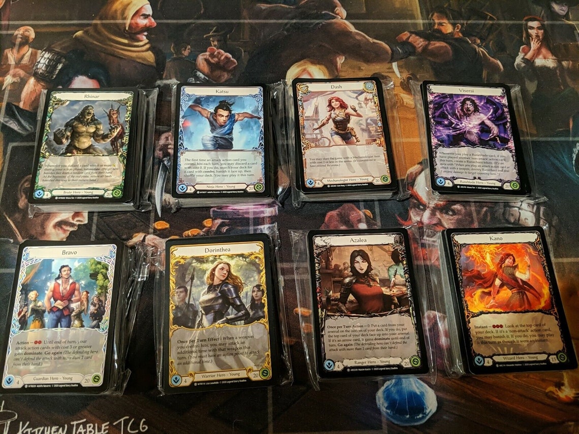 Flesh and Blood Tcg 8 Deck Starter Kit Etsy