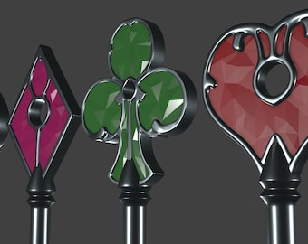 3D Print Model Replicas of the Resident Evil 2 Remake Police Station Keys - STL Format