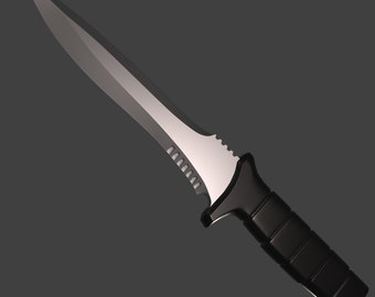3D Print Model Replica of Leon Kennedy's Knife from the Original Resident Evil 4 - STL Format