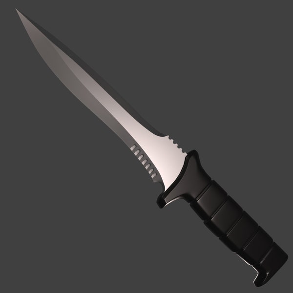 3D Print Model Replica of Leon Kennedy's Knife from the Original Resident Evil 4 - STL Format