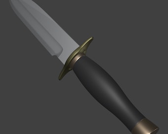 3D Print Model Replica of the Infinite Knife from the Resident Evil 2 Remake - STL Format