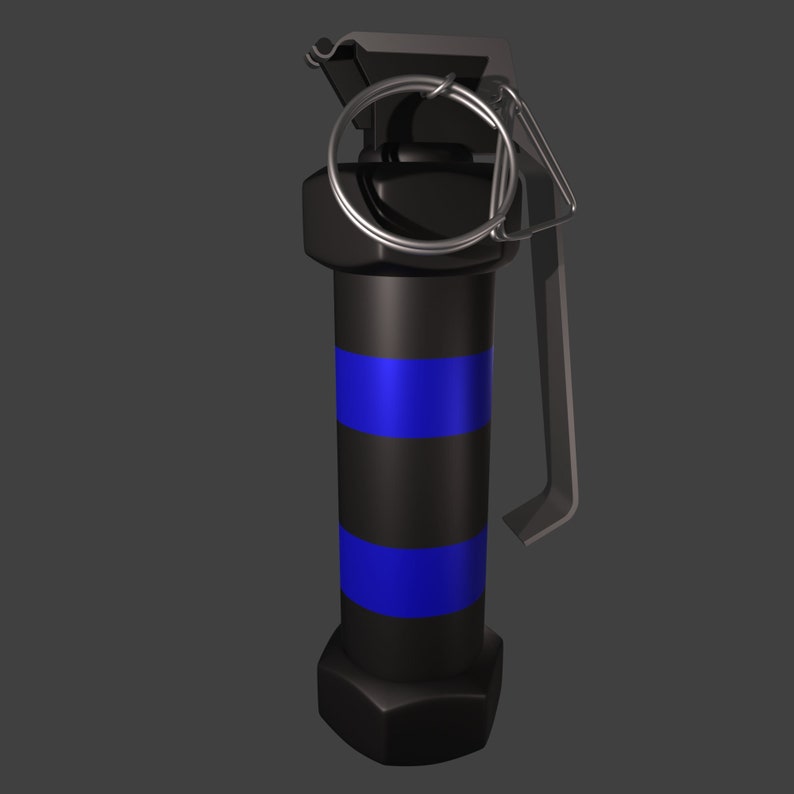 3D Print Model Replica of the Flash Grenade From the Resident Evil 2