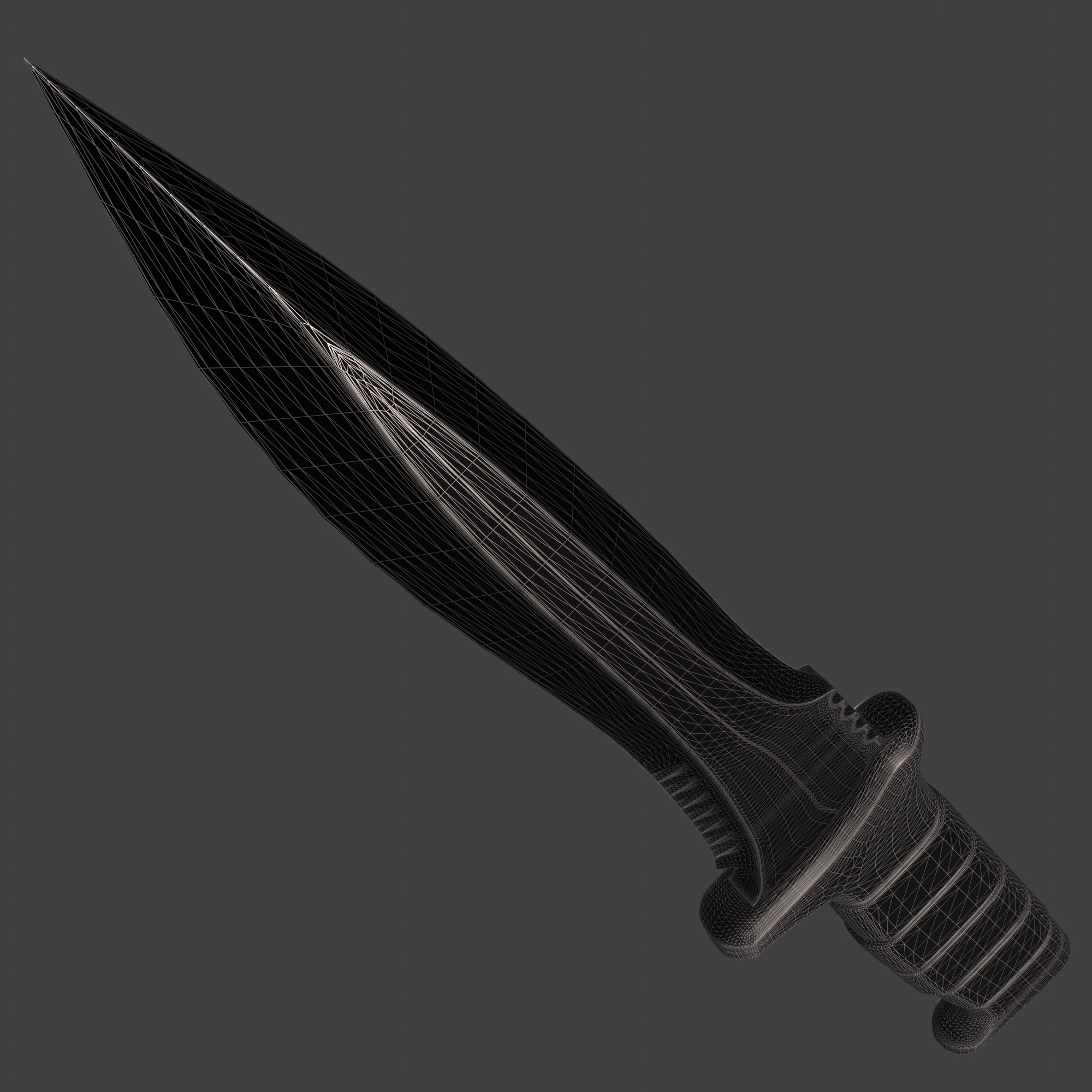 オリジナル版バイオハザード4のレオン・ケネディのナイフの3D