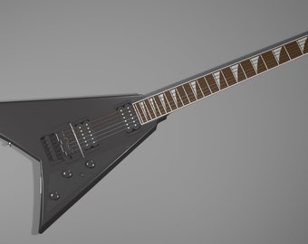 3D Print Model Replica of the Jackson Randy Rhoads V Guitar - STL
