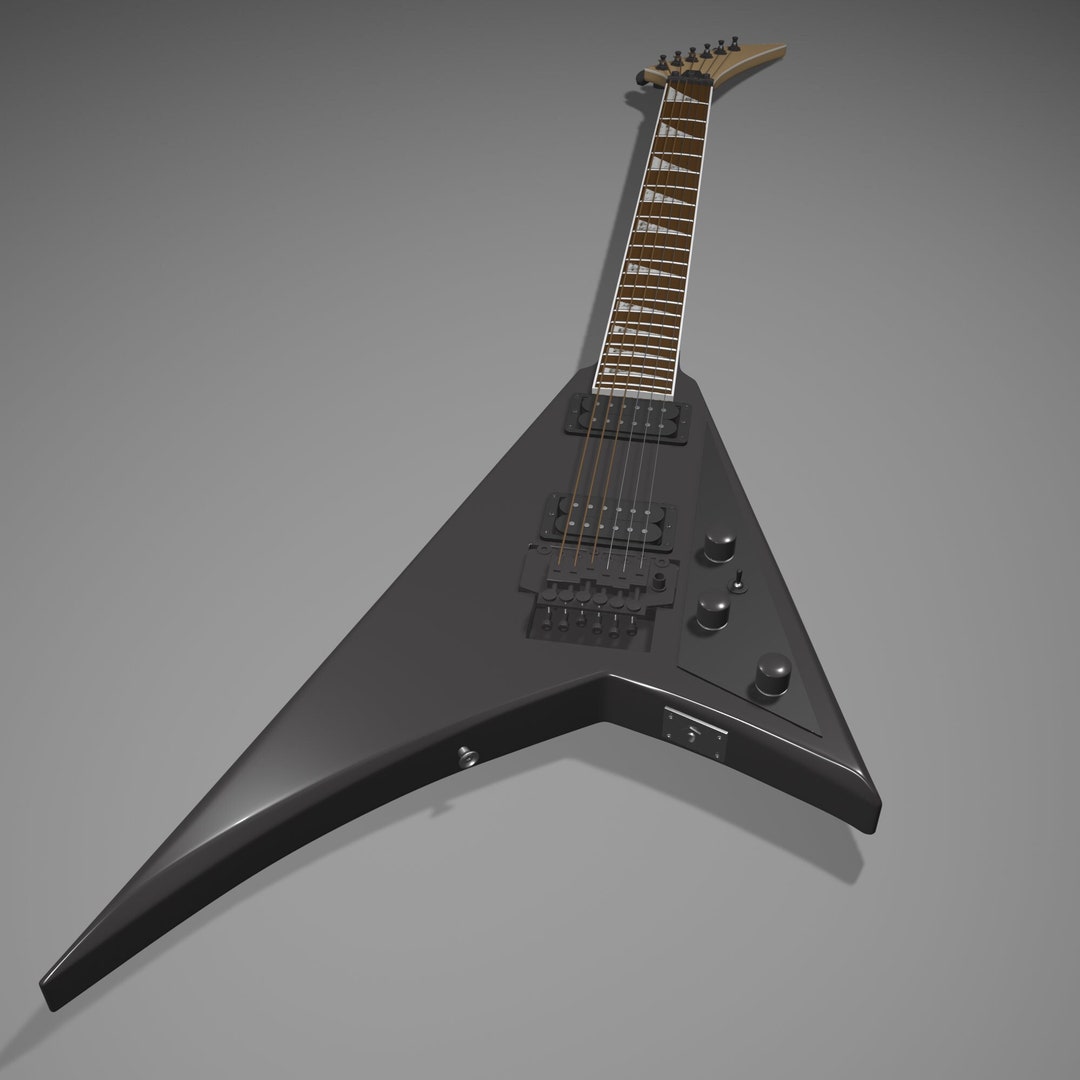 3D Print Model Replica of the Jackson Randy Rhoads V Guitar - STL