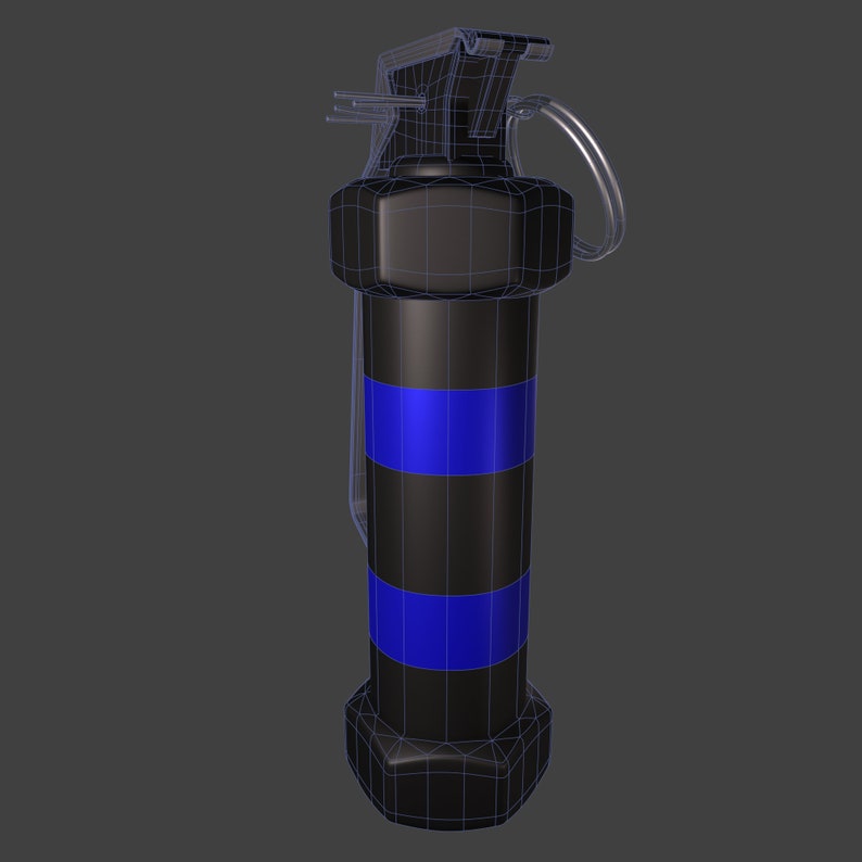3D Print Model Replica of the Flash Grenade From the Resident Evil 2