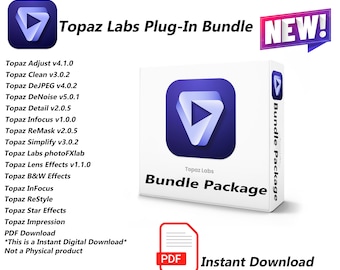 Topaz Bundle package | plug ins | digital download