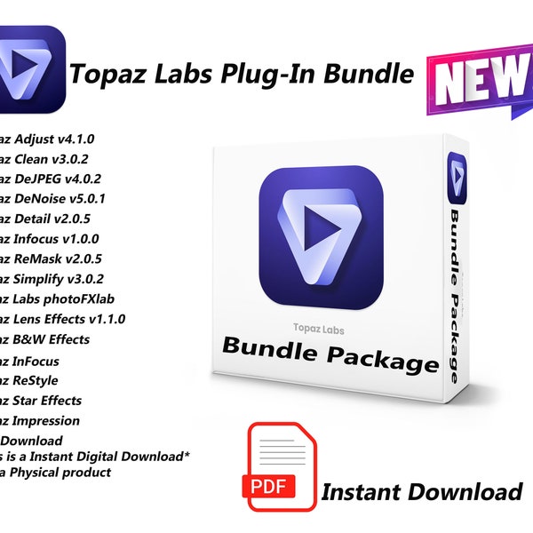 Topaz Bundle-Paket | Plug-Ins | digitaler Download