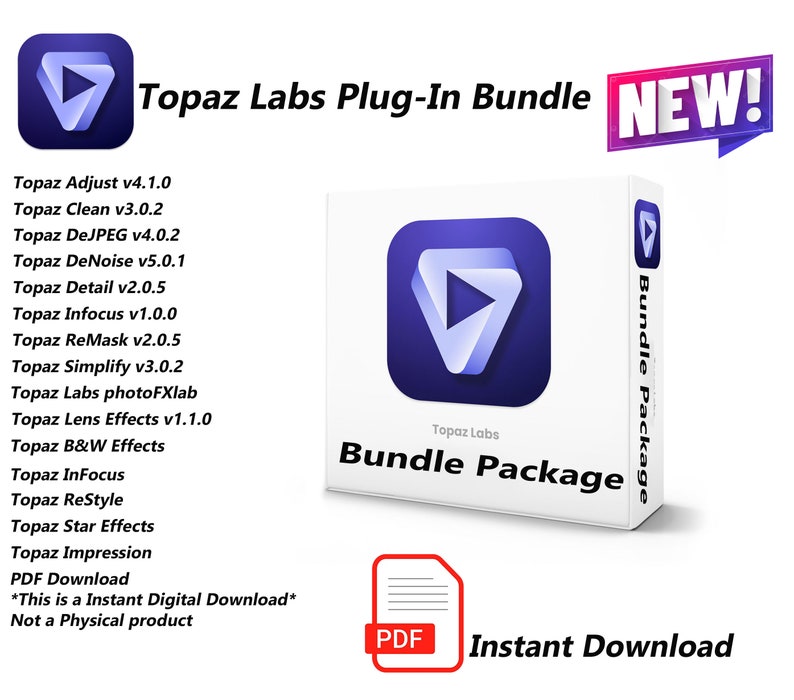 Topaz Bundle package plug ins digital download image 1