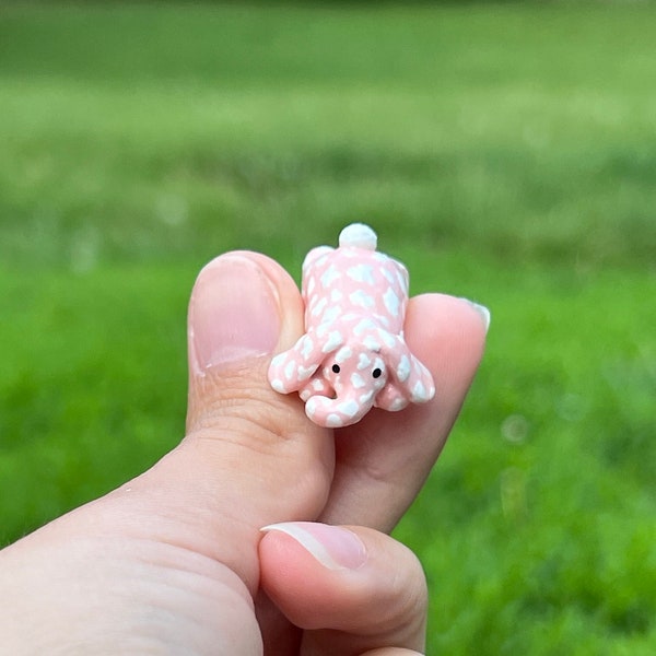 Mini Wini Elephant Bunny | Miniature Elephant Bunny | Handmade Figurine | Knick Knacks | Desk Buddy | Plant Friend | Customizable