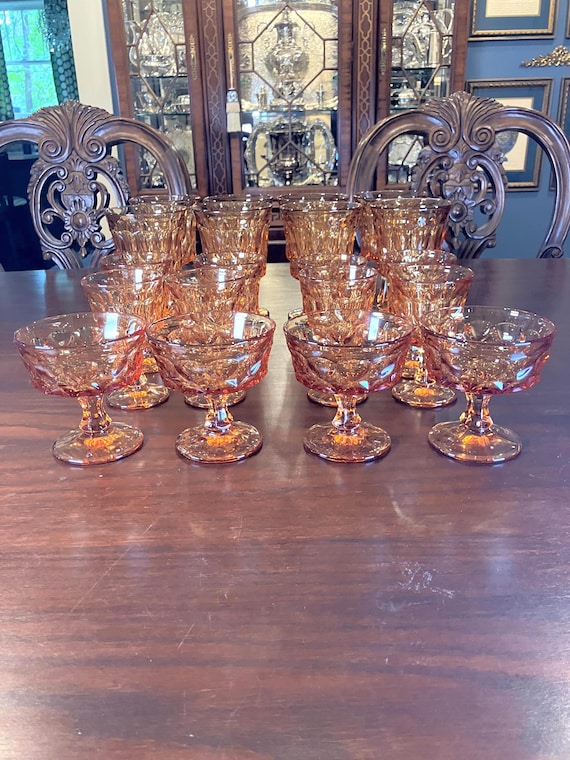 Perspective Amber by Noritake - 20 Pieces of Vintage Drinkware - Etsy Perspective Amber by Noritake - 20 Pieces of Vintage Drinkware - Etsy