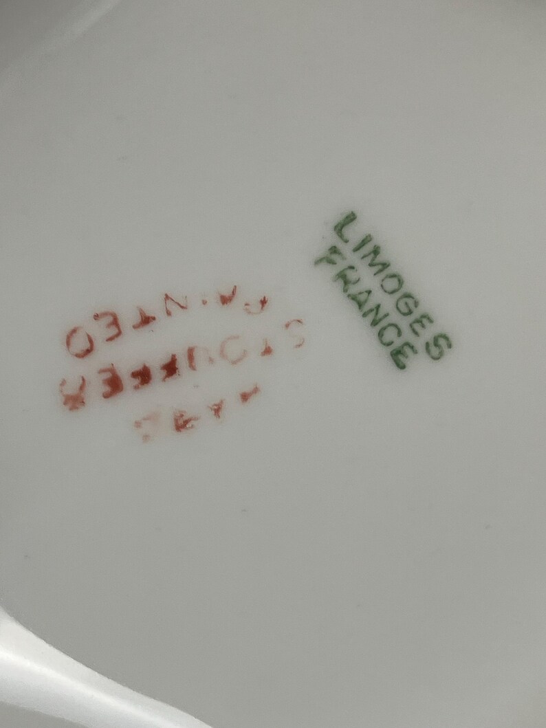 Stouffer Hand Painted Limoges Tea Set - 5 Pieces of Vintage Porcelain ...