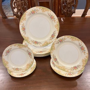 Noritake N437 von Noritake - Vintage Speiseteller, Salat, oder Brot Teller