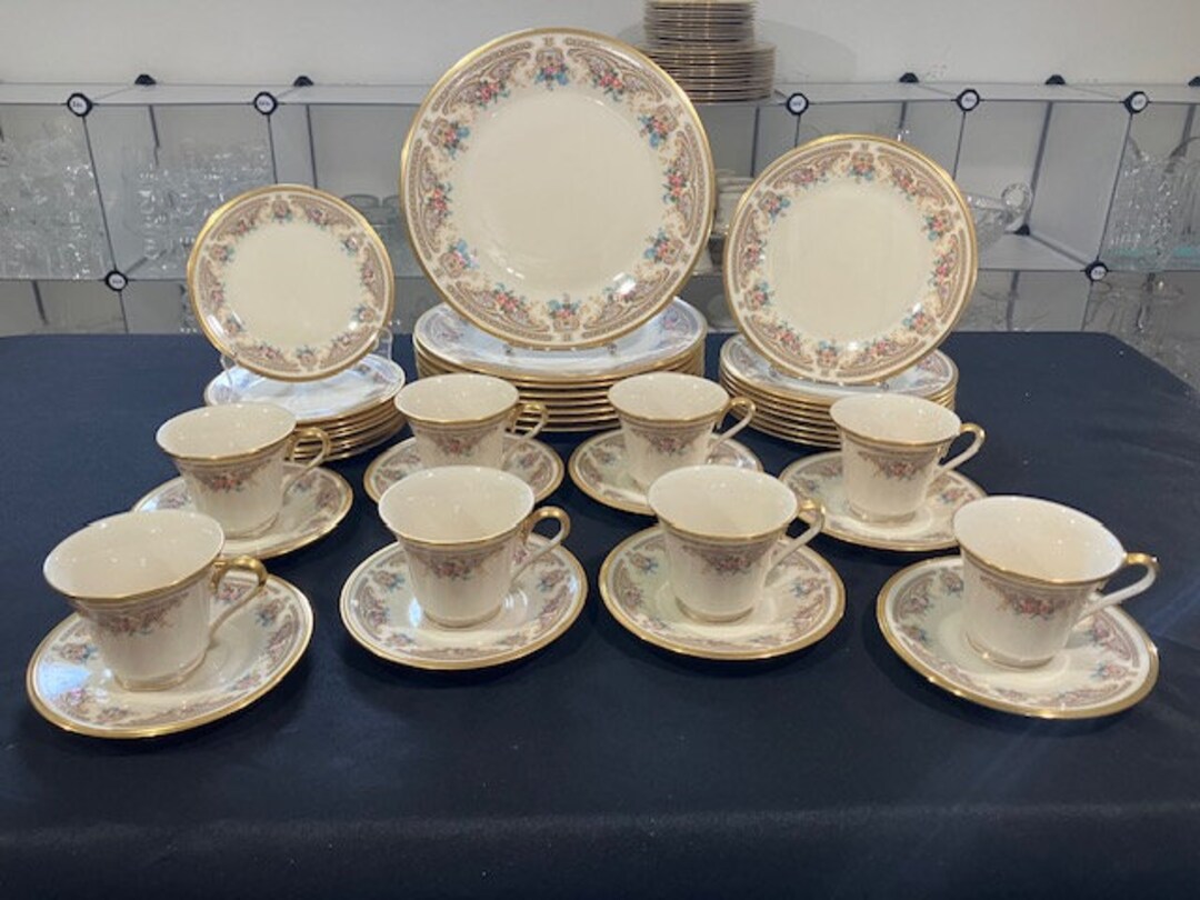 Versailles by Lenox - RARE - 40 Piece Estate Set of Vintage Bone