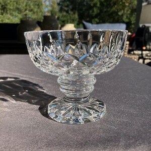 Compotes by Waterford Crystal - One Vintage Footed Cut Crystal Compote
