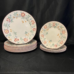 Rose Briar by Churchill England - 11pcs of Vintage Dinnerware