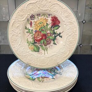 Bognor by Wedgwood - Six Vintage Porcelain Dinner Plates