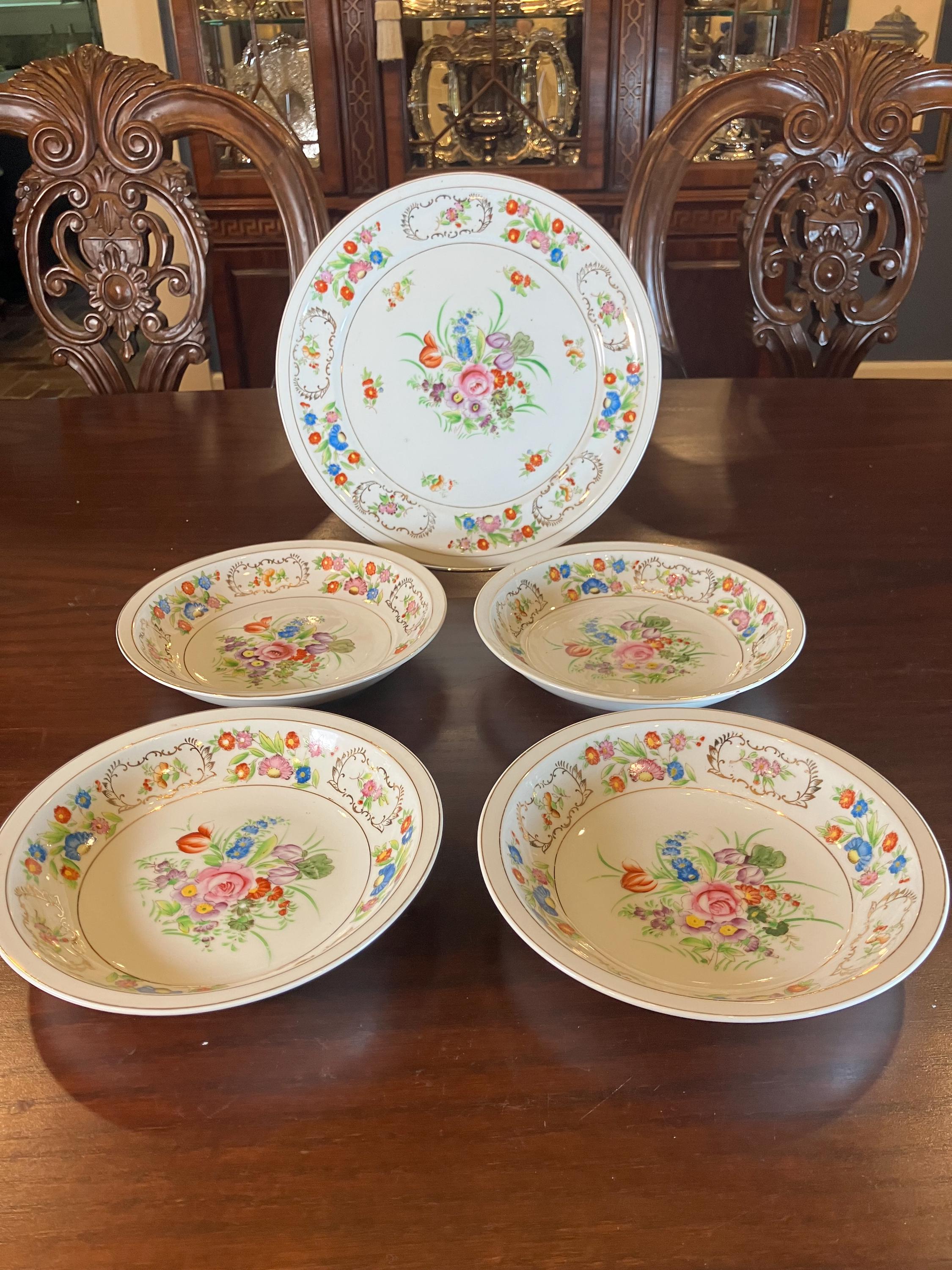 TYC Vintage China by Toyo China Japan - Dinner Plate and Coupe
