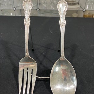 Grand Elegance by Wm Rogers and Int&#39;l Silver - Vintage Serving Spoon & Fork