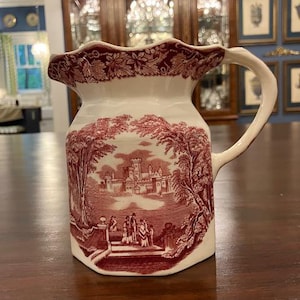 Vista Pink av Mason's - En vintage Transferware Fenton-kanna