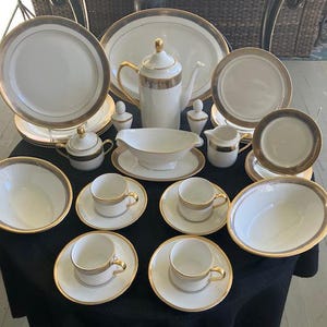 Luxor by Pickard China - RARE ESTATE SET - 43 Pieces of Vintage Dinnerware