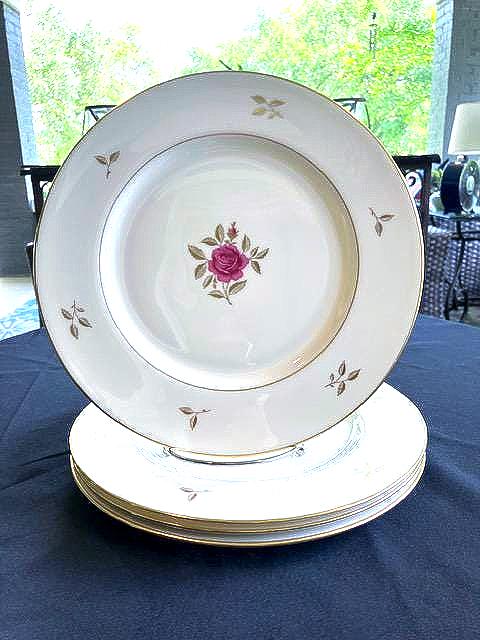 Rhodora by Lenox - Four Vintage Dinner Plates