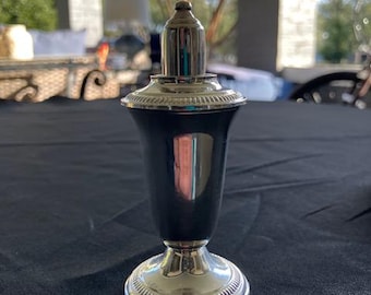 Vintage CROWN IMPERIAL Cigarette Lighter Silver-tone Chrome Art Deco Japan 