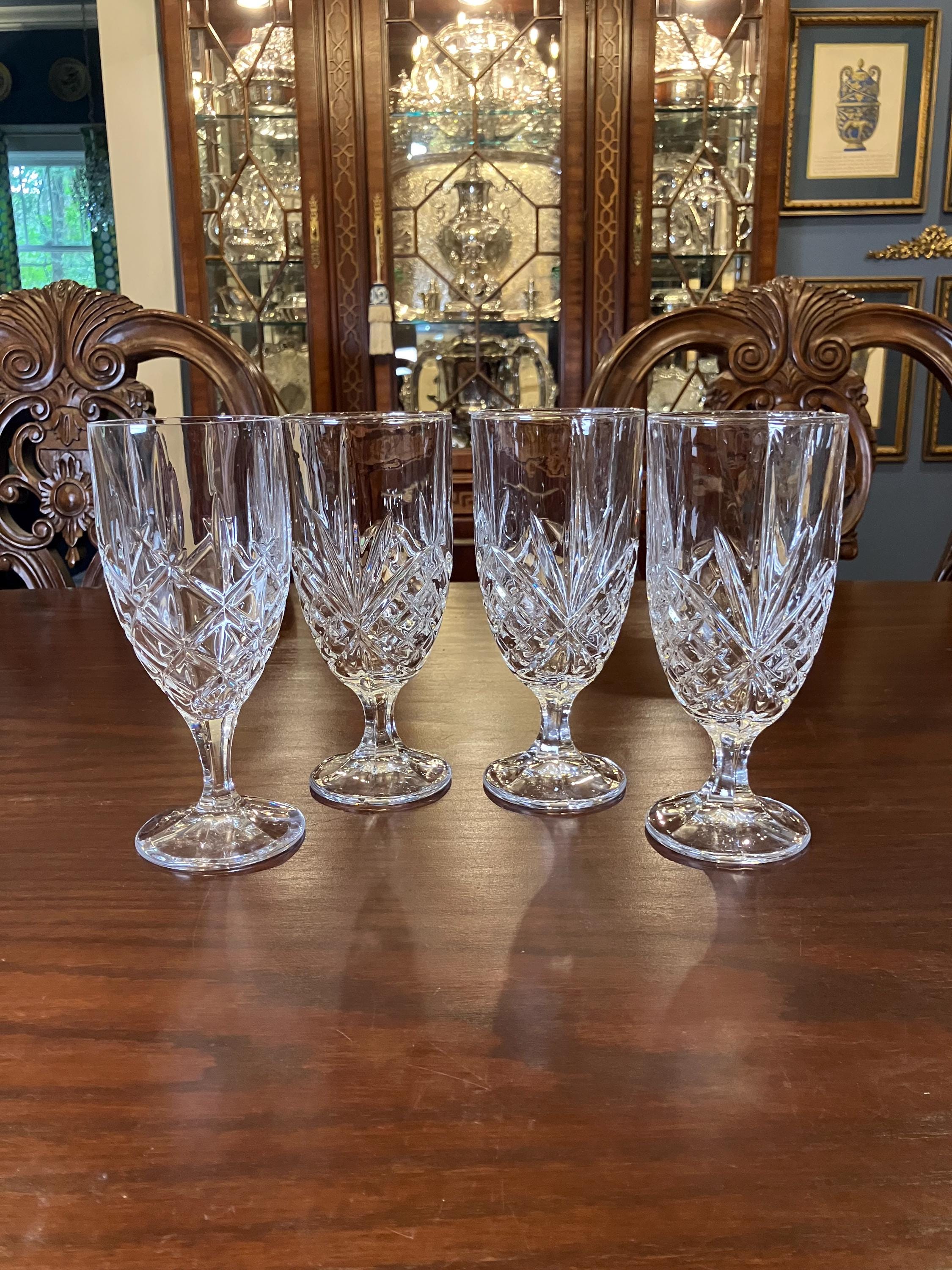Dublin by Godinger Crystal - Four Shannon Crystal Iced Tea Glasses