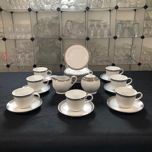 Pure Platinum di Royal Doulton - Set da dessert da 25 pezzi