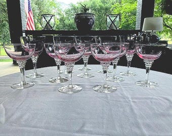 Wistaria Pink by Tiffin-franciscan - Twelve Pcs of Pink Optic