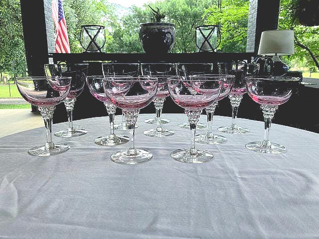 Wistaria Pink by Tiffin-franciscan - Twelve Pcs of Pink Optic