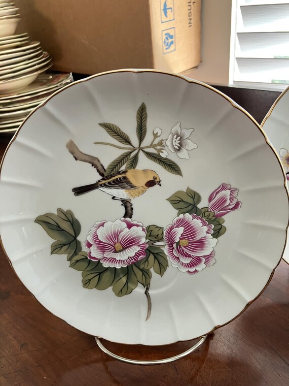 * antique plate ୨୧* フラワーレリーフ アンティークプレート Decorative Wedding Plate MultiColors custom handmade Ceramic Gift