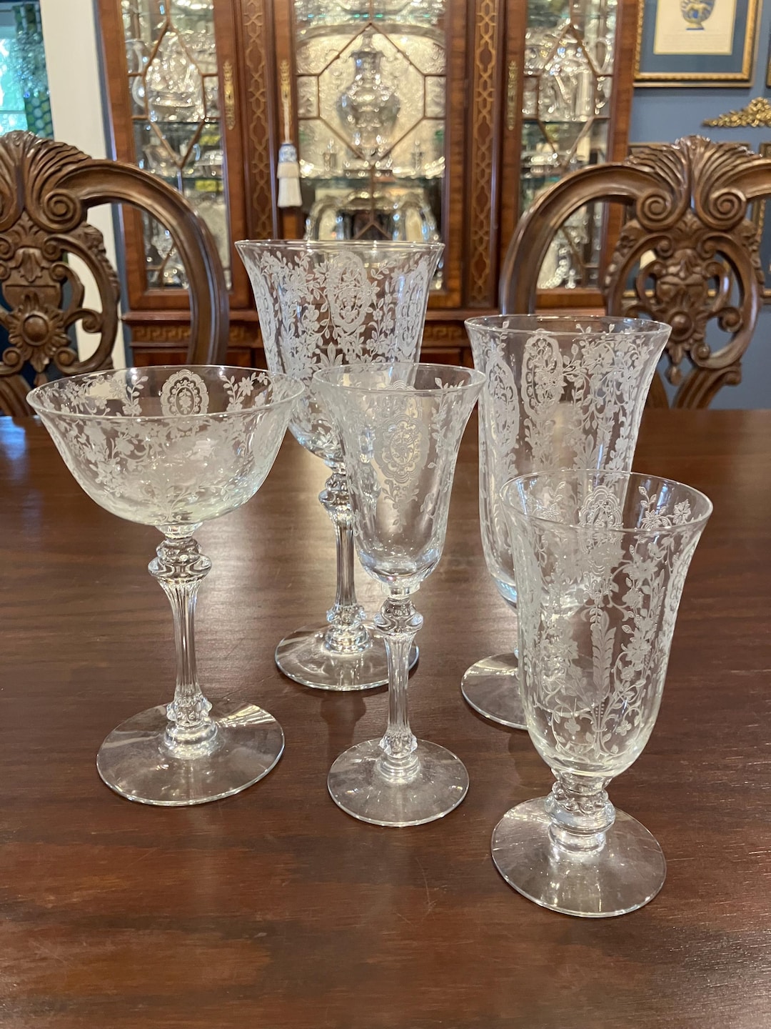 June Night by Tiffin-franciscan -RARE- 5 Piece Place Setting of