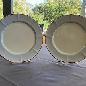 Centura Blue firmy Noritake - Dwa zabytkowe talerze obiadowe
