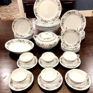 Regency Rose by Creaive Fine China - ESTATE SET - 45 Pieces of Vintage China