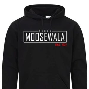 The Legend Sidhu Moosewala Hoodie – Desi Rap Legend Merch Unisex Gift for Fans