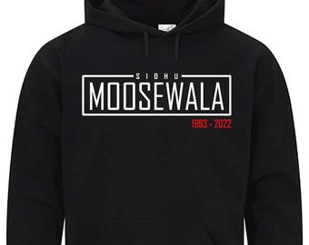 Sudadera con capucha de la leyenda Sidhu Moosewala: mercancía de la leyenda del rap desi, regalo unisex para fans