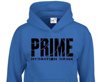 Funny Prime Hydration drink Merch Flavour Logan Paul KSI Kids and Adults Unisex Hooded Top