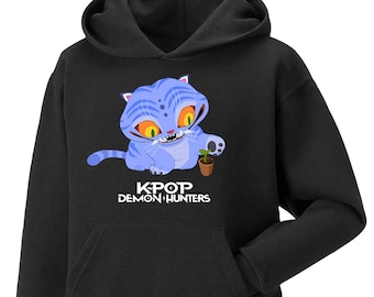 Inspired Demon Hunters Kids Hoodie | Boys Girls Regular Fit Pullover Huntr/X  Hip Hop Streetwear Vintage Y2K  Long Sleeve Hooded Sweatshirt