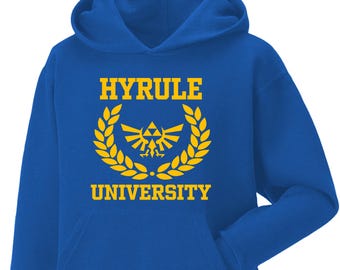 Sudadera con capucha de la Universidad de Hyrule de Legend of Zelda: estilo gamer clásico