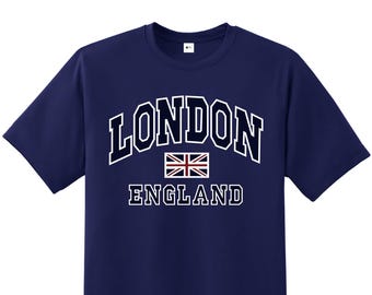 Camiseta Union Jack de Londres, Inglaterra: recuerdo del Reino Unido, 100 % algodón
