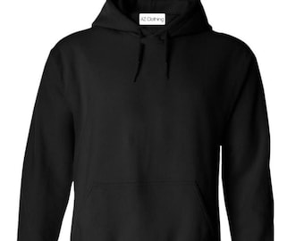 Cotton Blend Pullover Hoodie: Unisex Kangaroo Pocket Sweatshirt