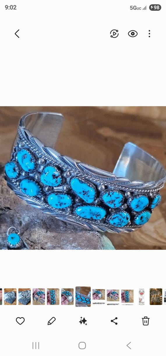 Turquoise Statement Cuff - image 1