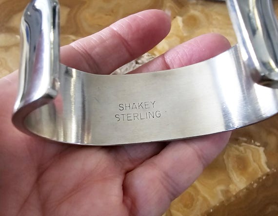 Shakey Shadowbox Multi Stone Statement Cuff  Size… - image 4