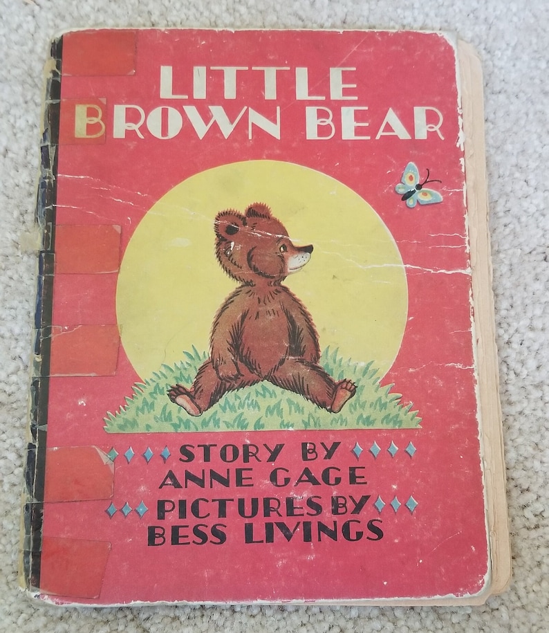 Vintage Children's Book little Brown Bear by Anne Gage and Bess Livings