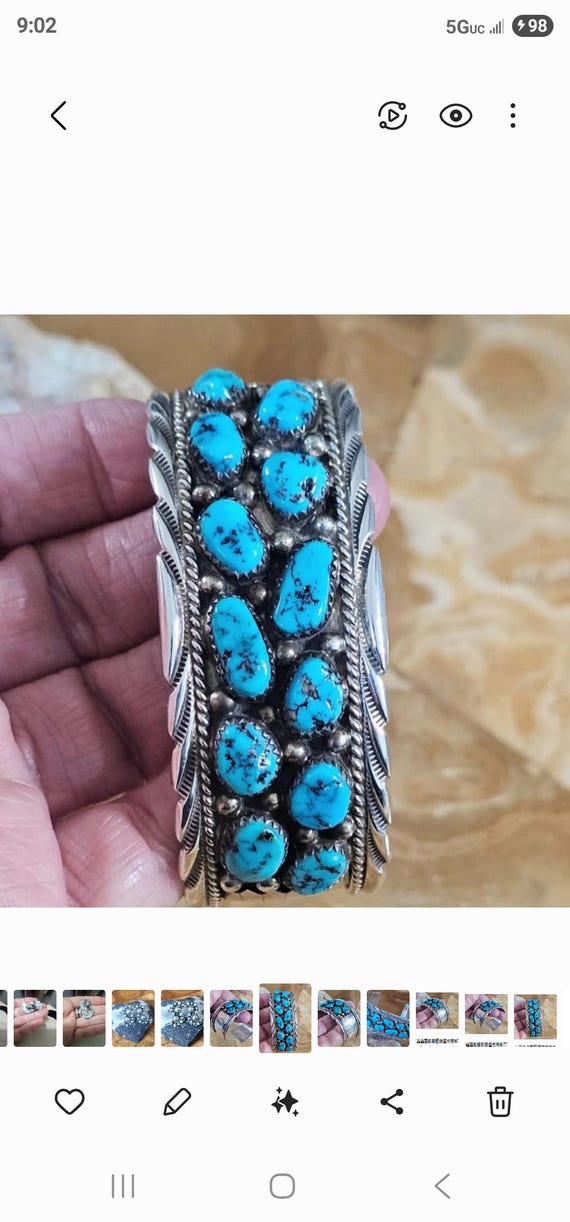 Turquoise Statement Cuff - image 3