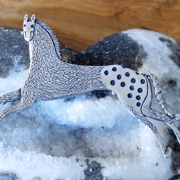 Frank Salcido Appaloosa Horse Brooch