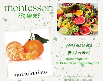 Nomenclatura della frutta